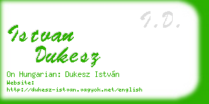 istvan dukesz business card