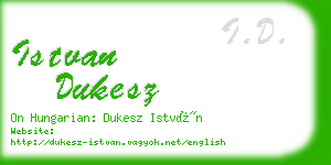 istvan dukesz business card